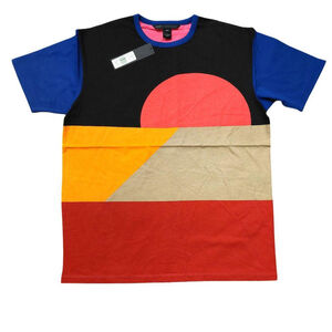 Marc by Marc Jacobs Multi-Color Red Pink Orange Blue Black Tee Shirt Sz Small